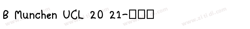 B Munchen UCL 20 21字体转换